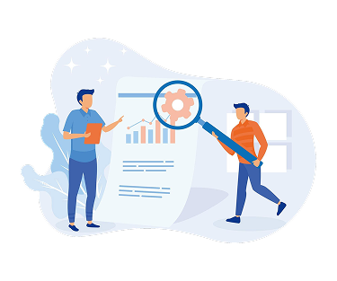 characters discussing marketing seo strategy seo targeting performance concept 1